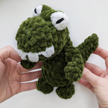 Crochet dinosaur pattern, amigurumi dino T-Rex pattern