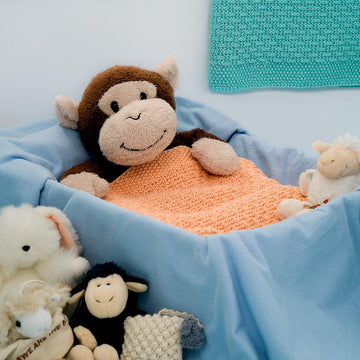 Caela Baby Blanket and Dolly Blanket Knitting Pattern