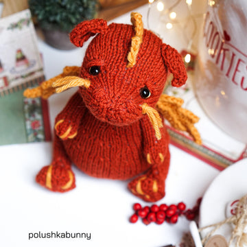 Knitted DRAGON pattern