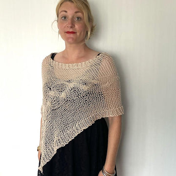 Delicate Cable Poncho