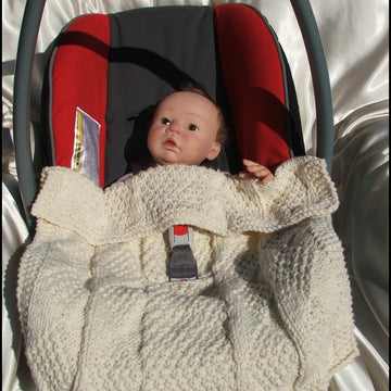 8 Patterns for Car Seat Blankets to fit standard 0-9m car seats