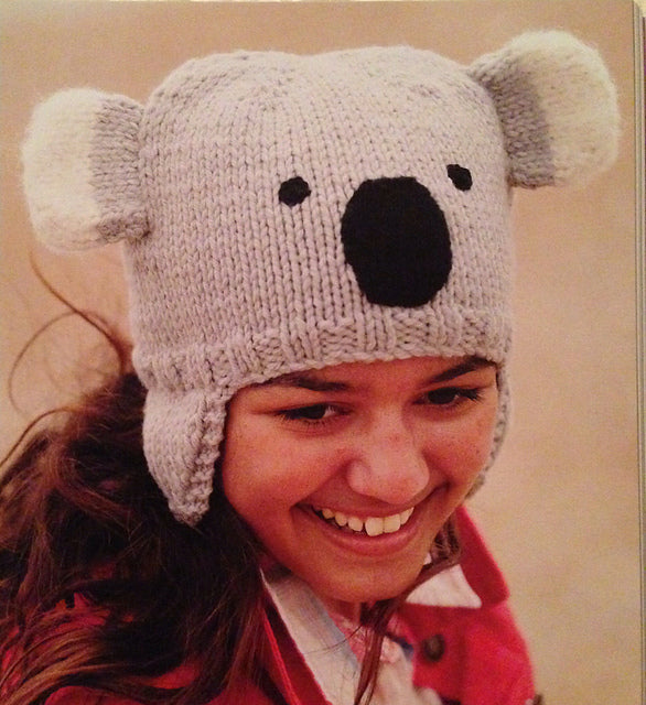 Knitted Animal Hats by Fiona Goble