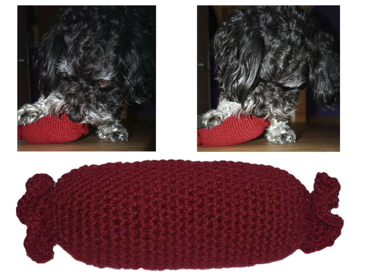 Häkelanleitung Hundespielzeug Wurst