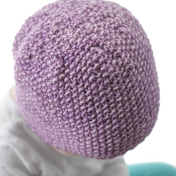 Easy Seed Stitch Baby Hat