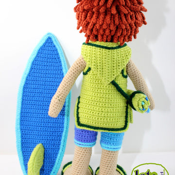 Crochet doll pattern, Amigurumi doll pattern, Medium doll, 18"/46cm, Finn