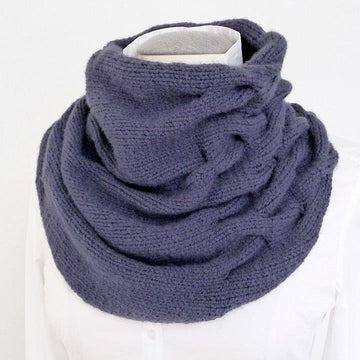 Strickanleitung - VERZOPFTER LOOP - gestrickter Schal - No.112
