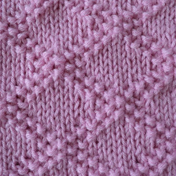 Diamonds Baby Blanket in Aran Yarn