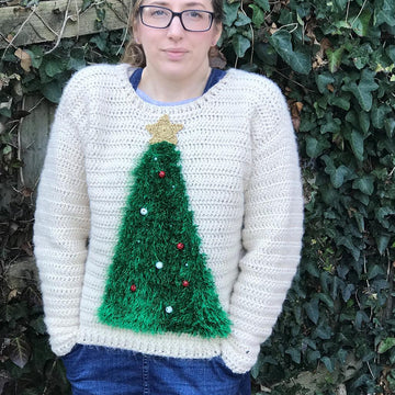 FAMILY Tinsel Tannenbaum Christmas Jumper