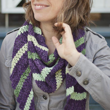 Diagonally Scarf and Shawl