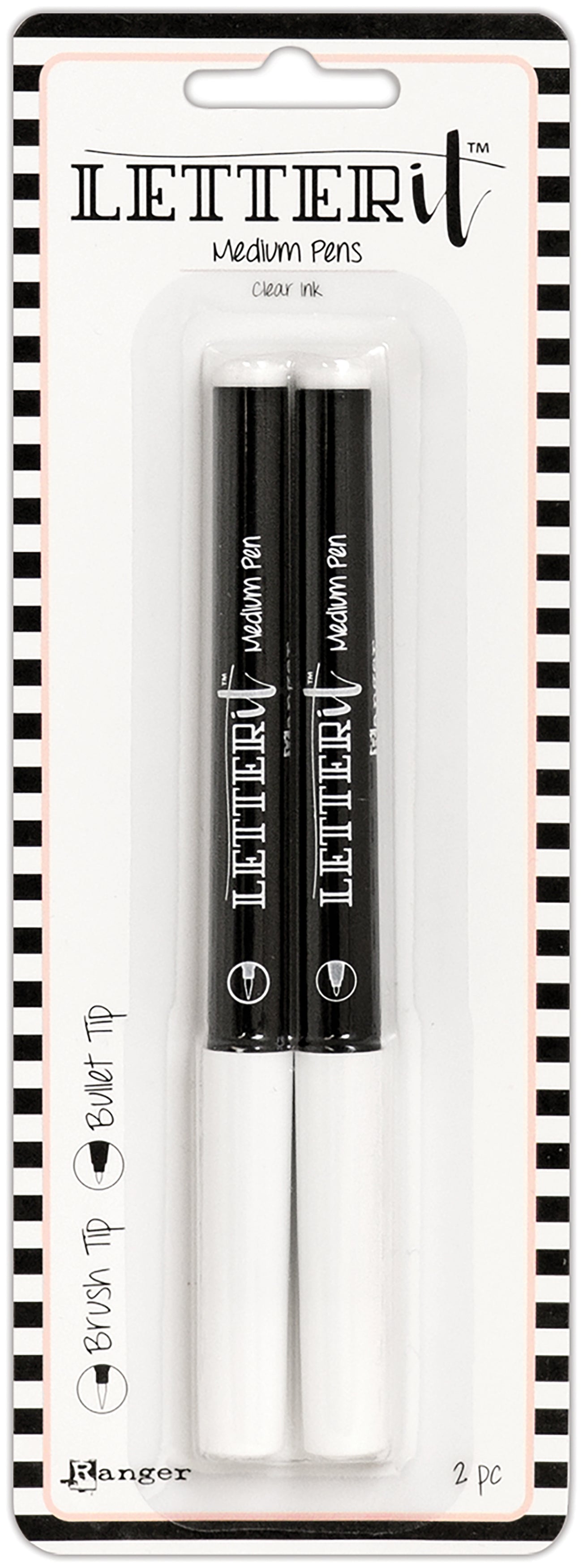 Ranger Letter It Medium Pen Set - Brush & Bullet Nib
