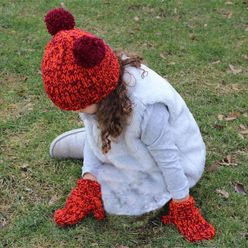The Bear Hat and Mitten Set