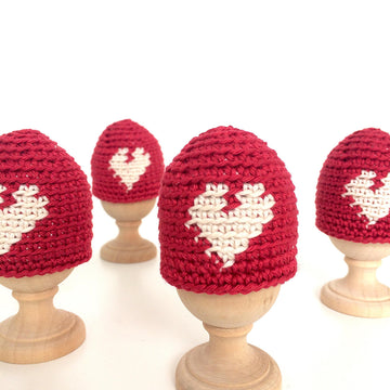 Valentine Egg Cosies