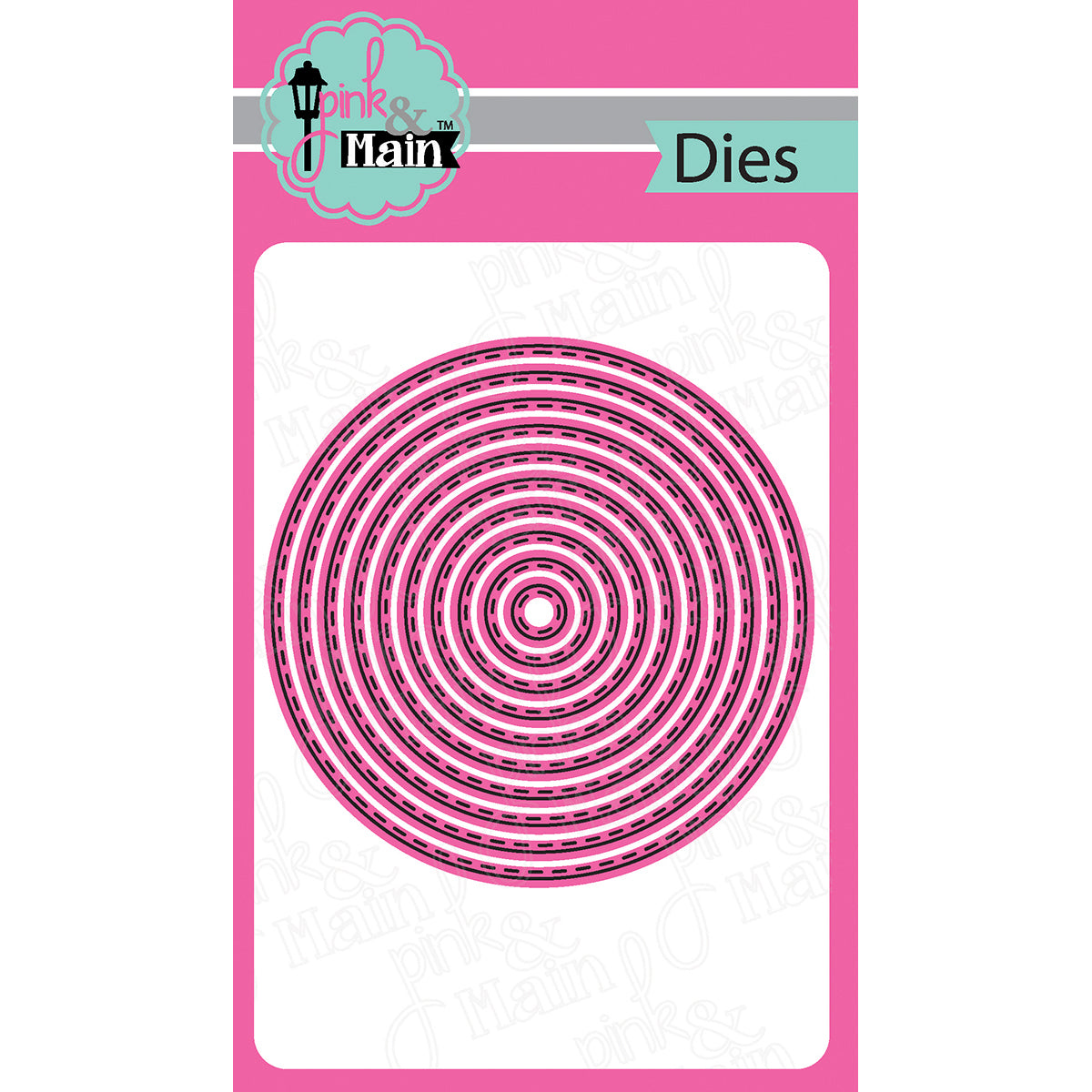Pink & Main Dies - Stitched Circle, 10/Pk