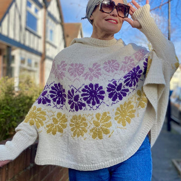 Hoody Poncho Sweater