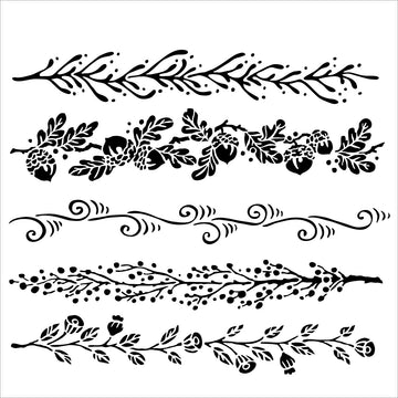 The Crafter's Workshop Crafter's Workshop Template 6"X6" - Fanciful Borders