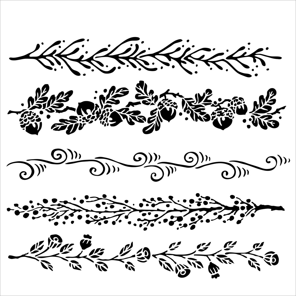 The Crafter's Workshop Crafter's Workshop Template 6"X6" - Fanciful Borders