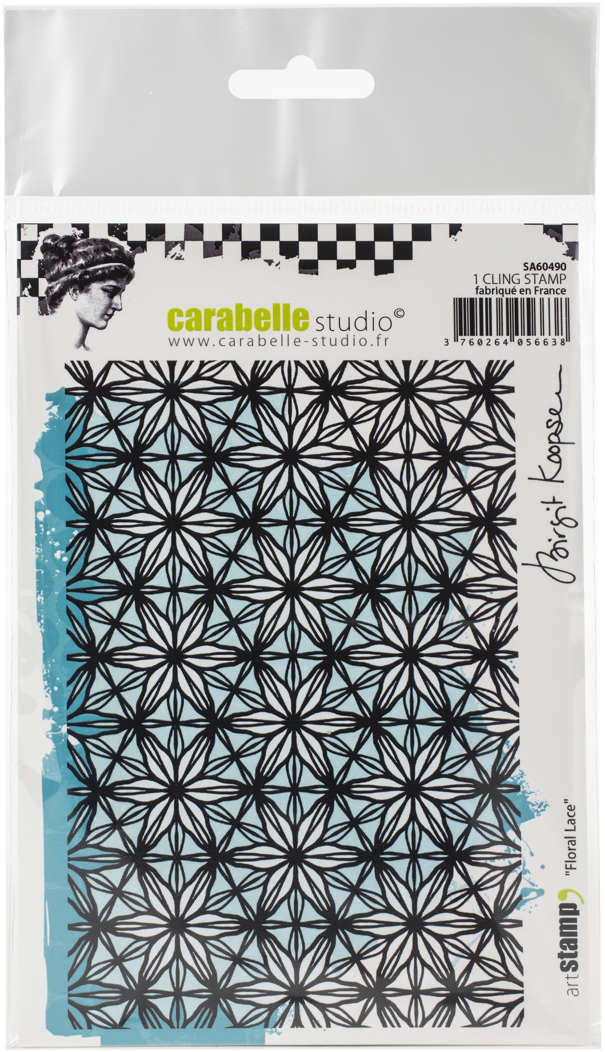 Carabelle Studio Cling Stamp A6 By Birgit Koopsen - Floral Lace