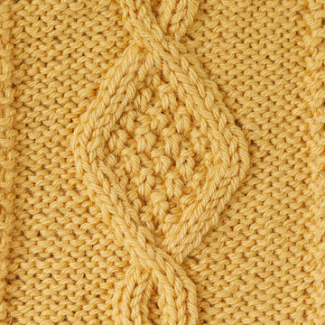 Cable Sweater with Collar -  Top Knitting Pattern for Women in Debbie Bliss British Wool Aran by Debbie Bliss