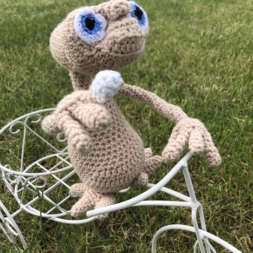 Alien amigurumi doll