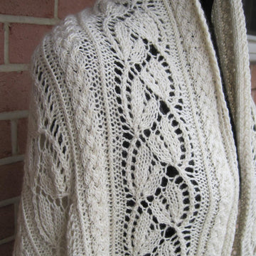 Cabled Dayflower Shawl