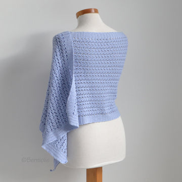 Naylene, crochet shawl pattern, pdf