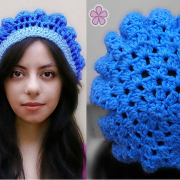 Crochet beret in 2 colors _ L02