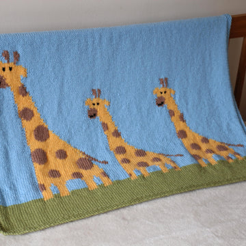 Giraffe Family Blanket