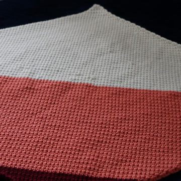 Corner to corner easy blanket