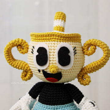 Ms. Chalice from Cuphead Amigurumi Pattern (Big Version) – Digital PDF
