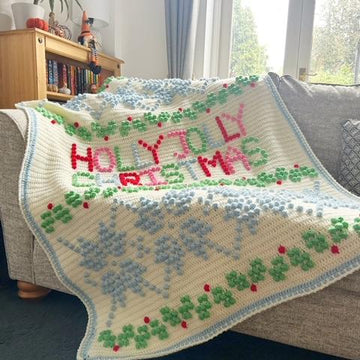 Holly Jolly Christmas Blanket