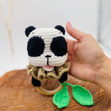 Baby Panda Amigurumi  and Panda Rattle