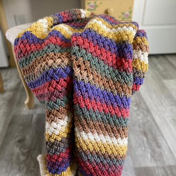 Colorful Celtic Weave Blanket