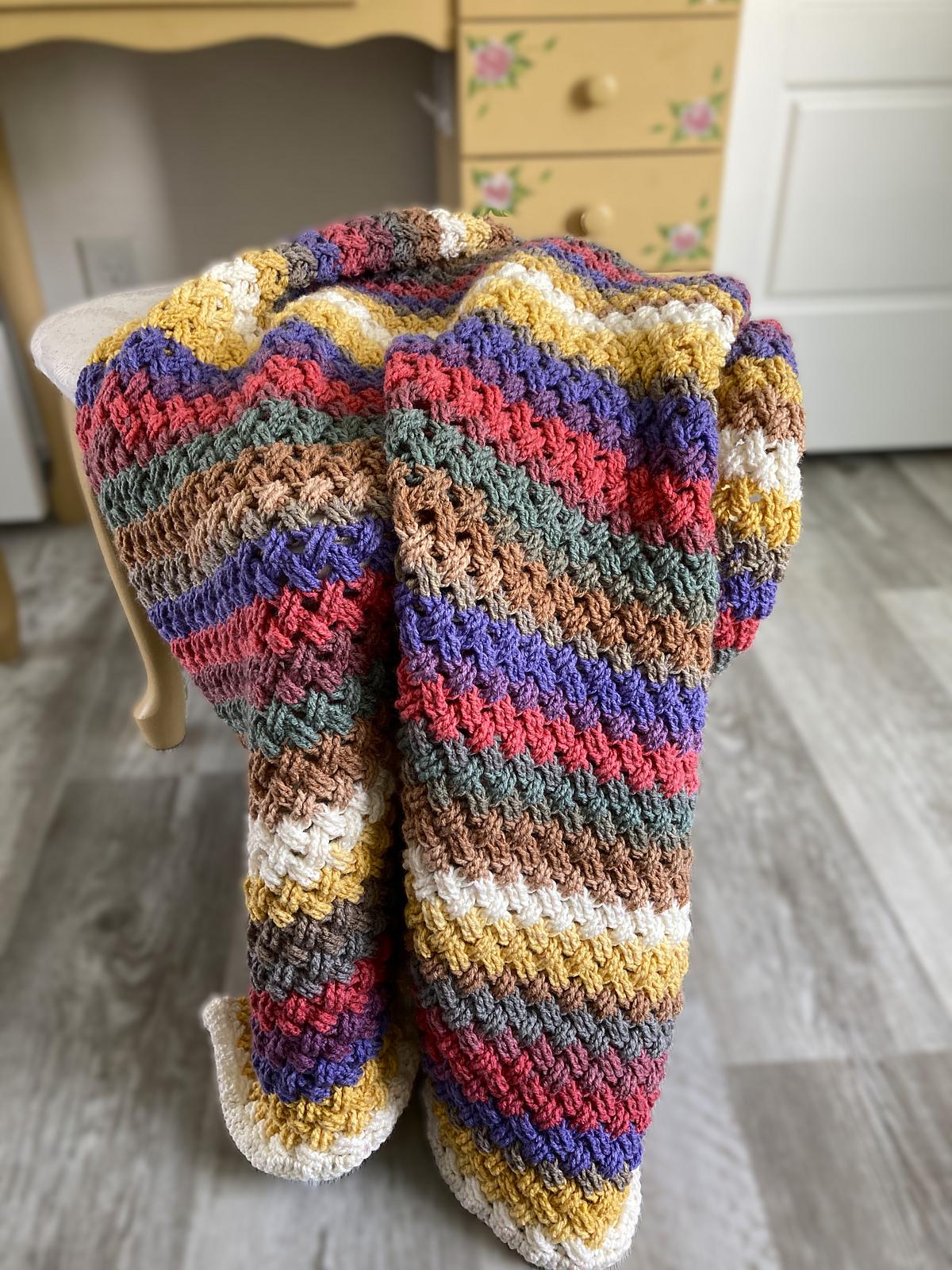 Colorful Celtic Weave Blanket