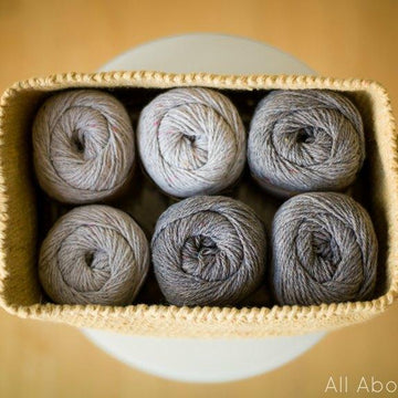Rustic Tweed Basket