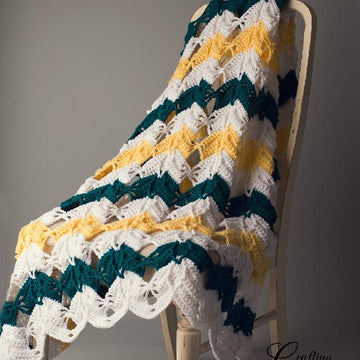 Diamond Burst Chevron Afghan