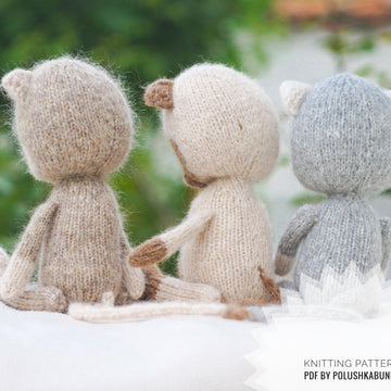Knitting Pattern Little Kitty toy