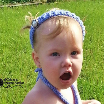 Mermaid Bikini Top with Matching Headband NB - 2T