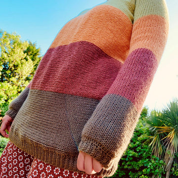 Sunset Sweater - Circular Machine Knitting Pattern