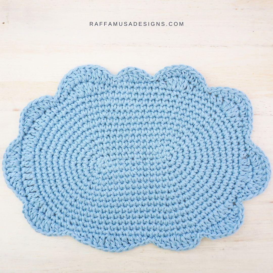 Rainbow and Cloud Dishcloths