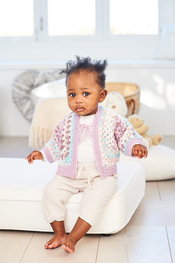 Hexagon Cardigans in Stylecraft Bambino DK & Bambino Prints DK - 10067 - PDF