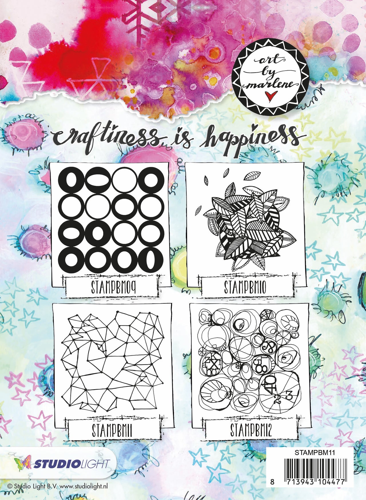 Studio Light Art By Marlene Background Cling Stamp - 279290
