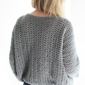 Tulip Time Easy Crochet Sweater