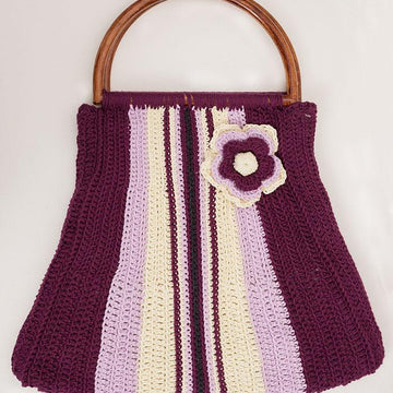 Purple Denim Purse