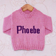 Intarsia - Phoebe Moniker Chart - Childrens Sweater