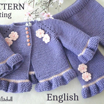 Knitting PATTERN Baby Cardigan Baby Pants Baby Hat and Shoes