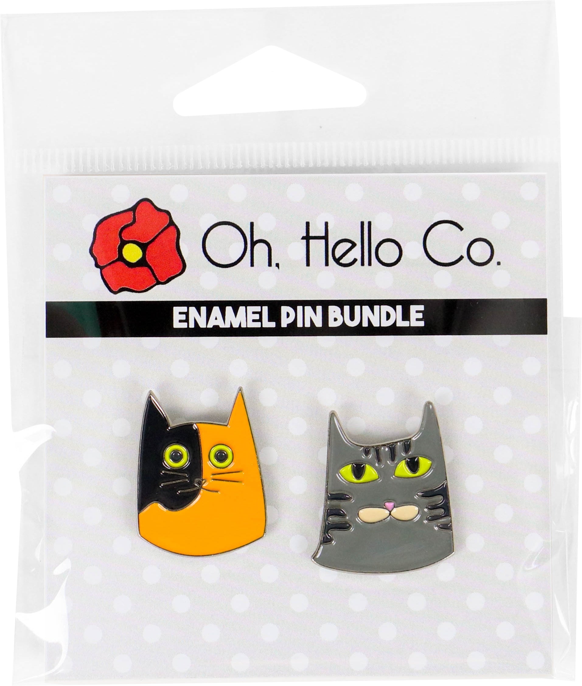 Oh, Hello Co. Oh Hello Enamel Pins 2/Pkg - Cats