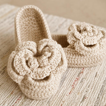 Cozy indoor crochet slippers for women crochet pattern S13