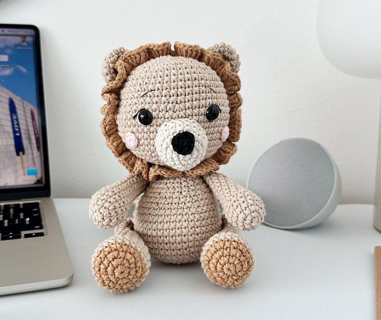 Lion Amigurumi Crochet Pattern PDF – Lion Soft Toy, Stuffed Animal Tutorial