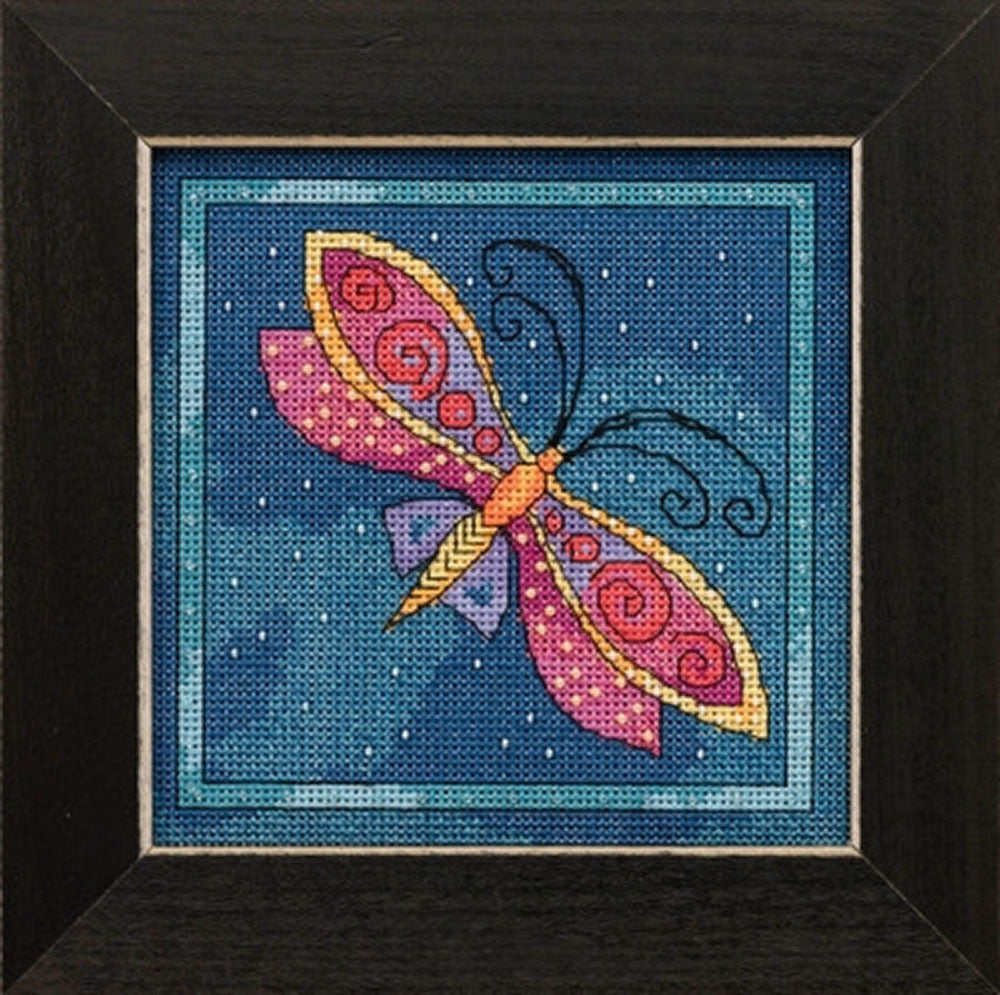Mill Hill Flying Colors - Dragonfly Capri - 5.75in x 5.75in