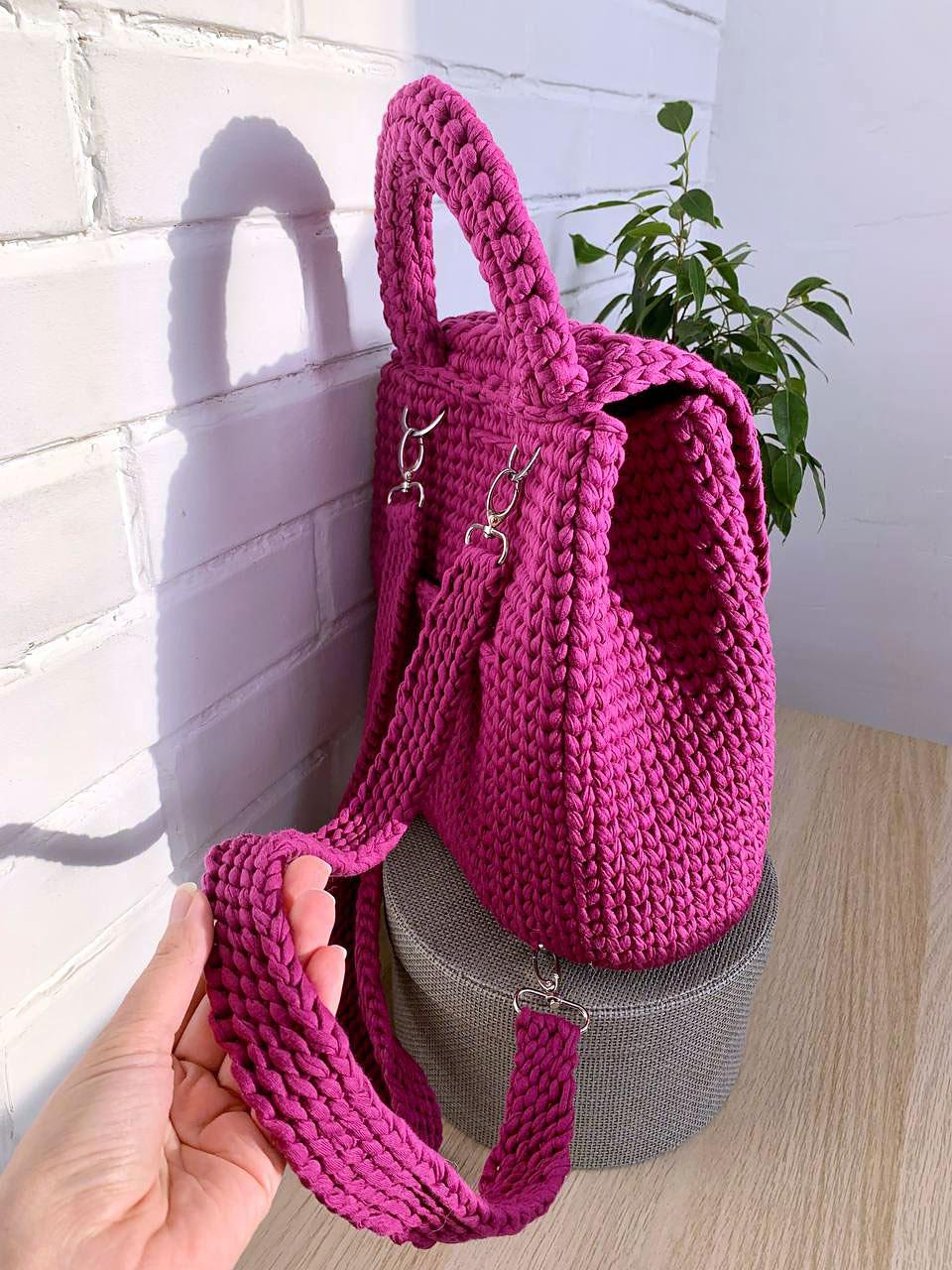 Crochet Backpack Pattern with Lining